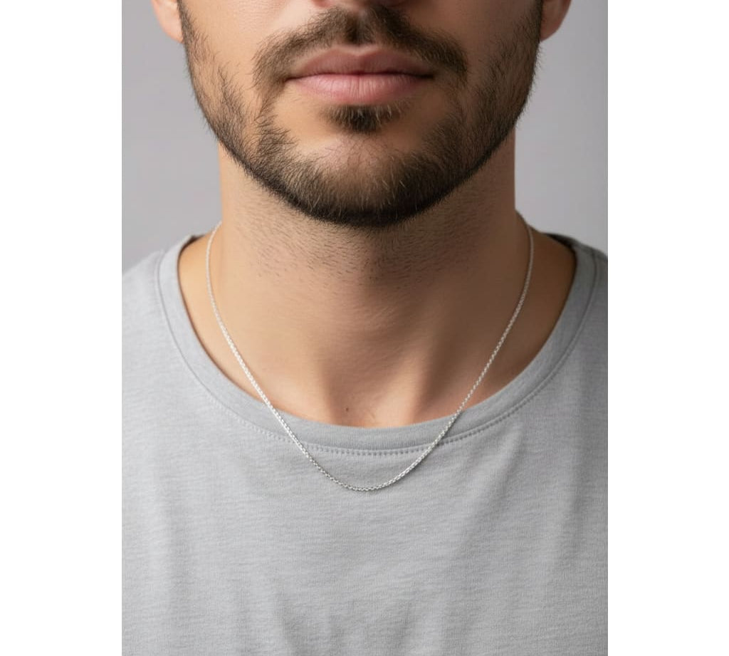 Heavy Cuban Link Silver Chain in 925 Sterling Silver