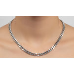 Heavy Curb Link Silver Chain in 925 Sterling Silver | Thick Chain Necklace