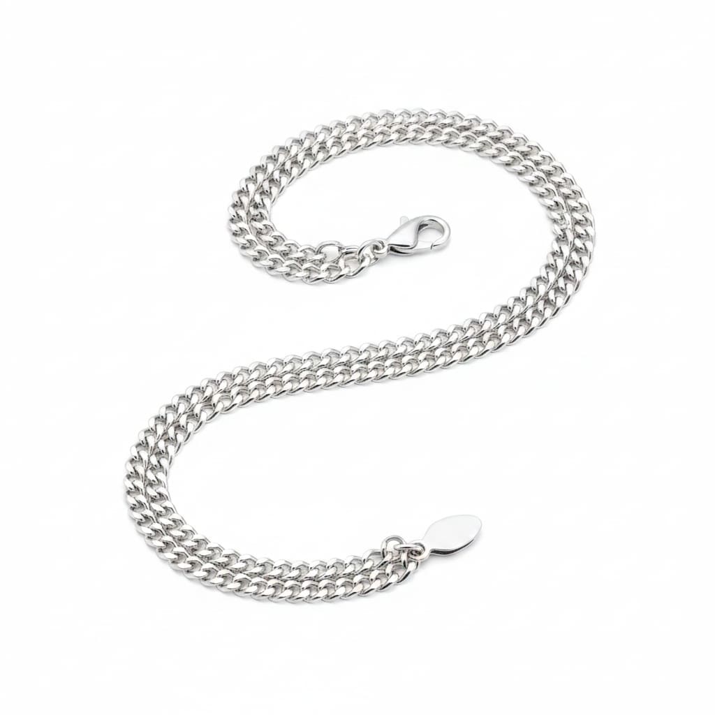 Heavy Curb Link Silver Chain in 925 Sterling Silver | Thick