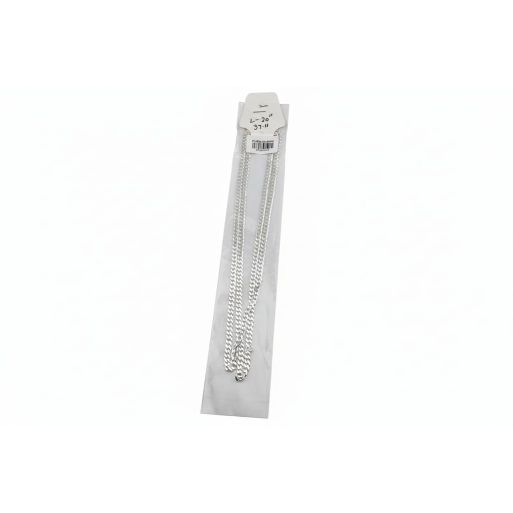 Heavy Curb Link Silver Chain in 925 Sterling Silver | Thick Chain Necklace