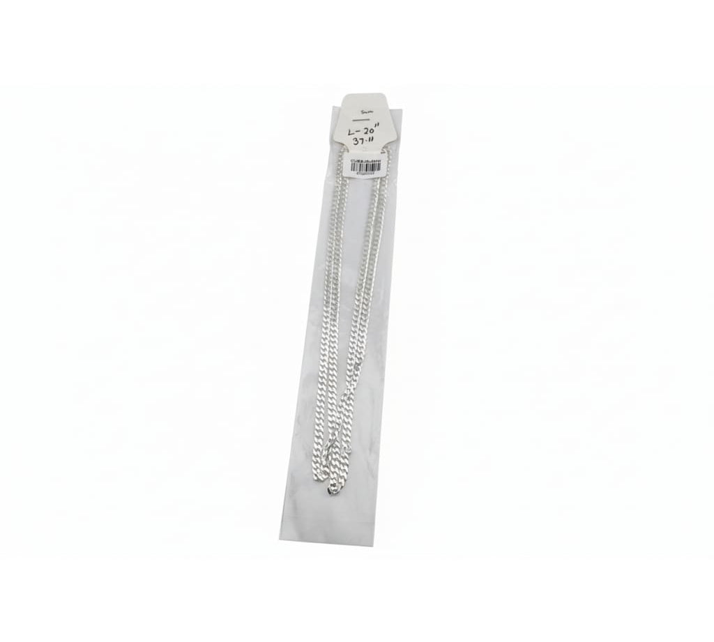 Heavy Curb Link Silver Chain in 925 Sterling Silver | Thick Chain Necklace
