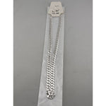 Heavy Curb Link Silver Chain in 925 Sterling Silver | Thick Chain Necklace