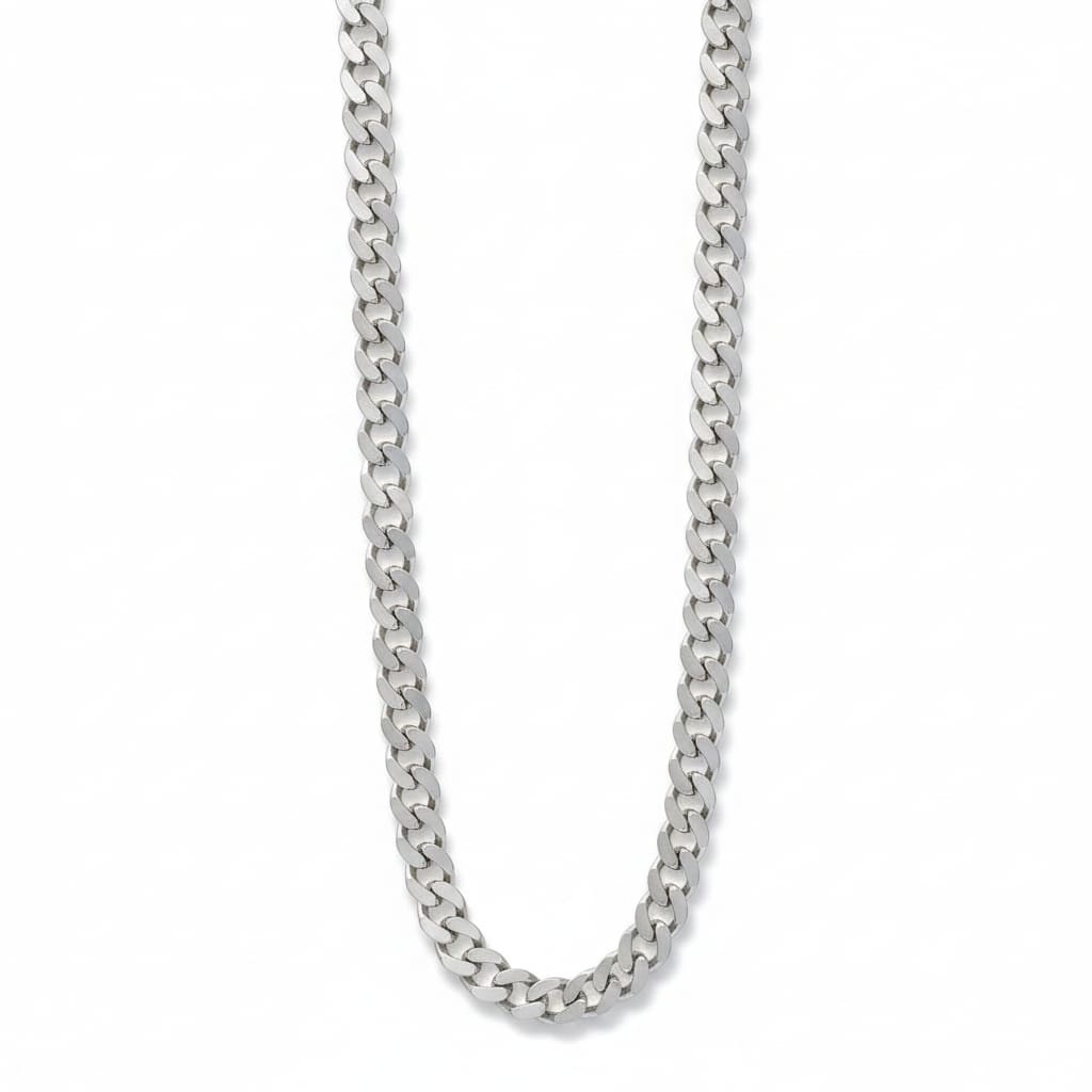 Heavy Curb Link Silver Chain in 925 Sterling Silver | Thick