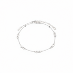 Infinity Charm Anklet – 925 Sterling Silver – Minimal Elegant Design-4.5g