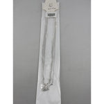 Japanese Curb Silver Chain in 925 Sterling Silver | Sleek Flat Link Chain Necklace