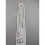 Japanese Curb Silver Chain in 925 Sterling Silver | Sleek Flat Link Chain Necklace