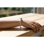 Kids Ball End Silver Kada – 925 Sterling Silver Baby Kada Bracelet with Designer Caps