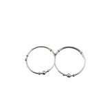 Kids Beaded Silver Bangle – 925 Sterling Silver Bracelet