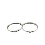 Kids Beaded Silver Bangle – 925 Sterling Silver Bracelet