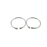 Kids Silver Kada – 925 Sterling Silver Baby Kada Bracelet with Ball Ends (Pair)
