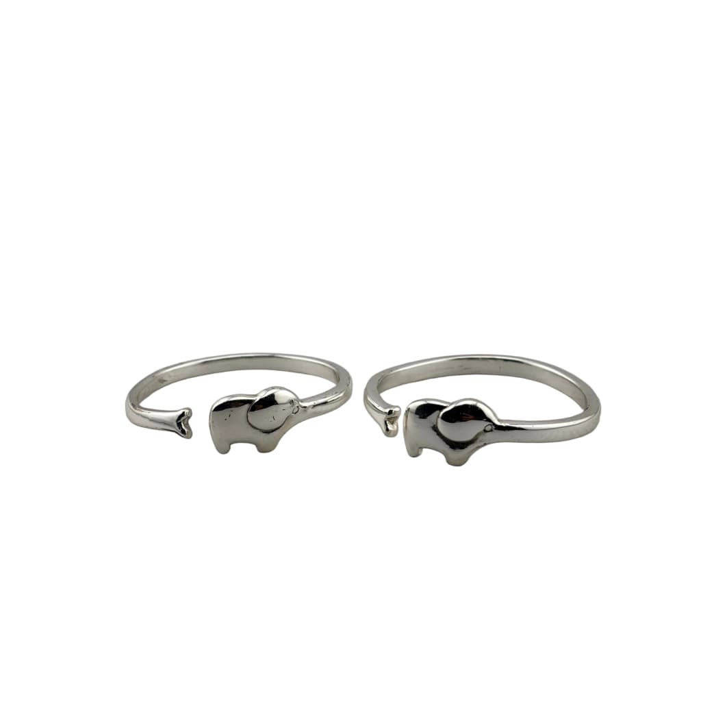 Kids Elephant Silver Kada – 925 Sterling Silver Baby Bracelet Open Kada Cute Animal Design