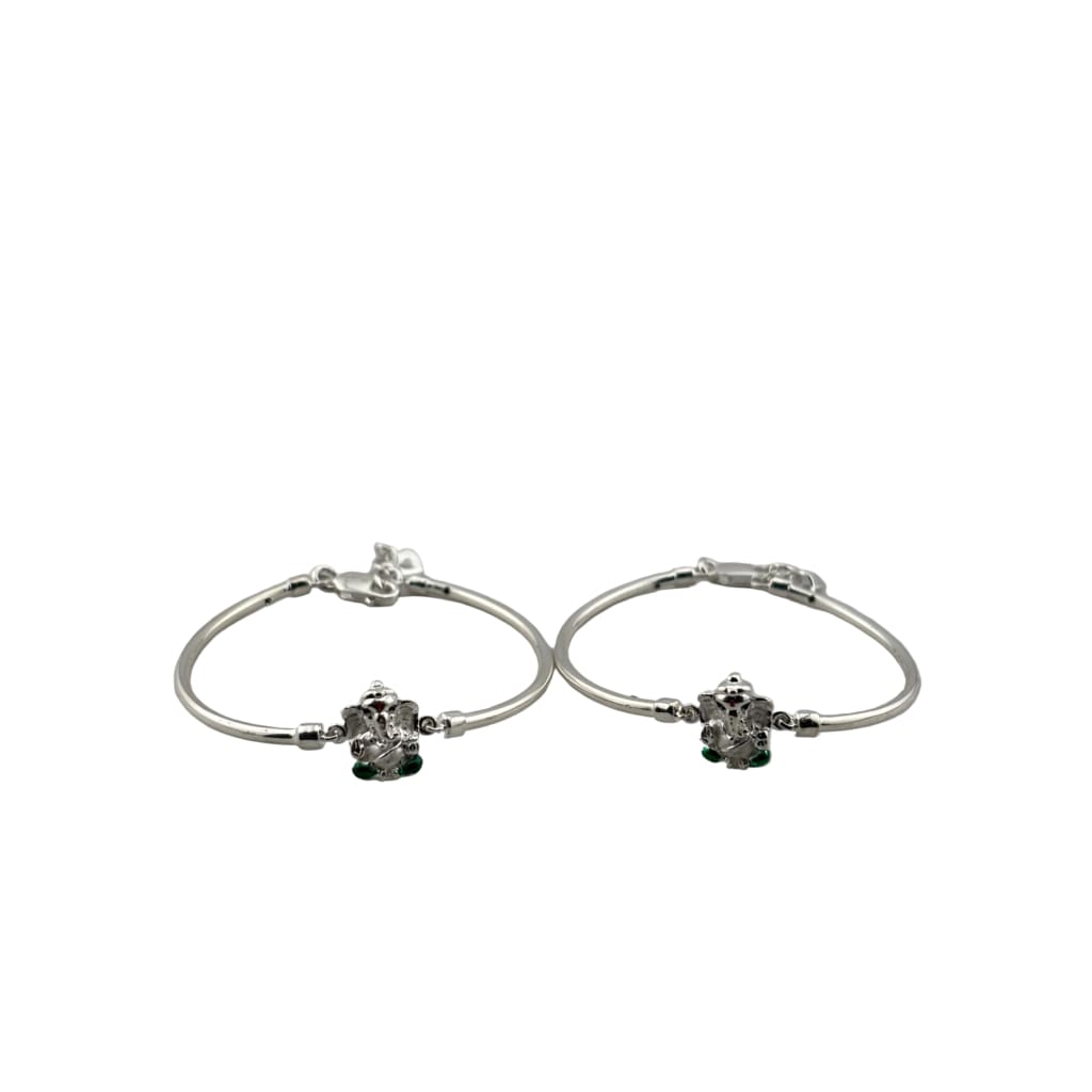 Kids Ganesh Silver Bangle – 925 Sterling Silver Bracelet silver idol