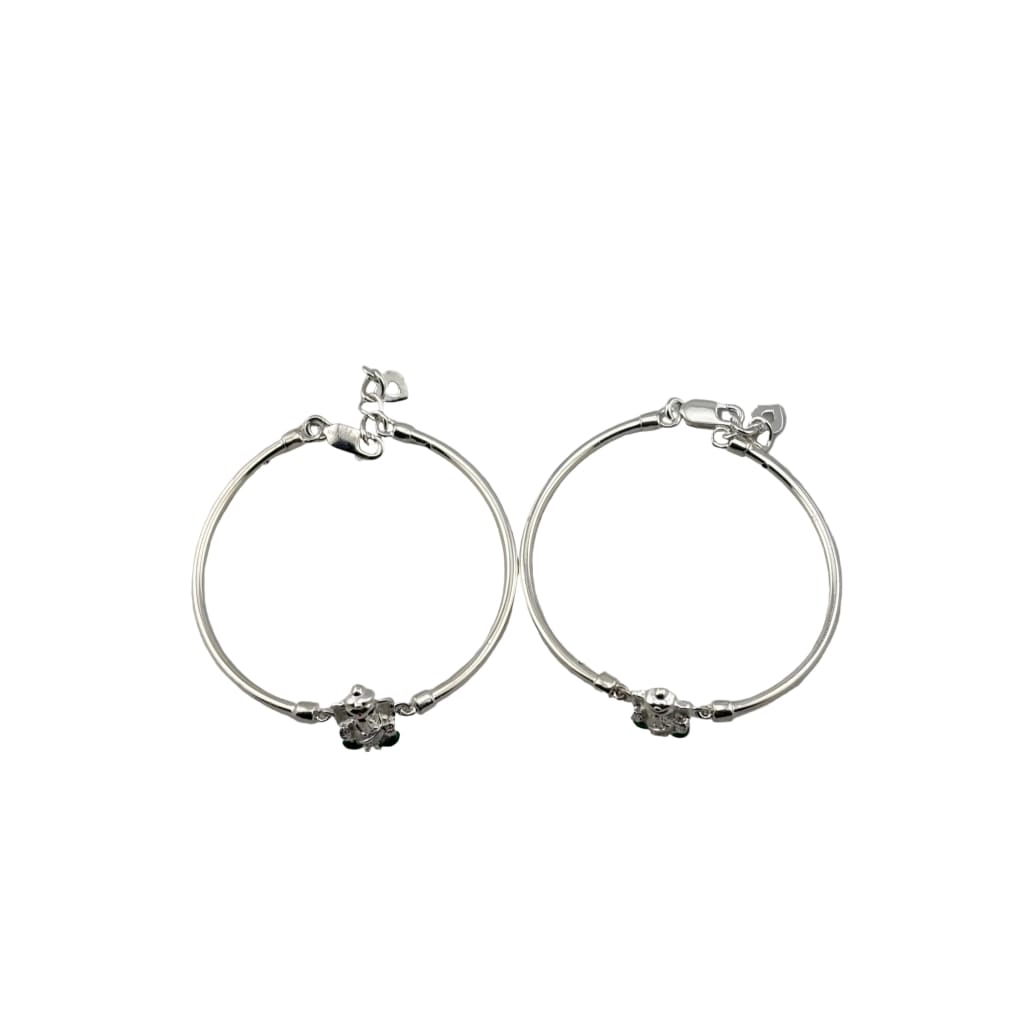 Kids Ganesh Silver Bangle – 925 Sterling Silver Bracelet silver idol