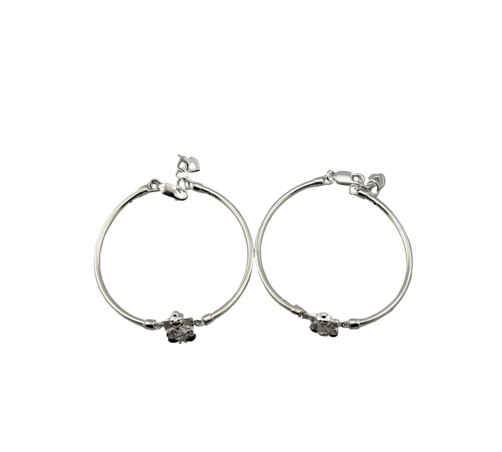 Kids Ganesh Silver Bangle – 925 Sterling Silver Bracelet silver idol