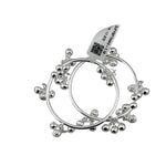 Kids Ghungroo Bangle – 925 Sterling Silver Baby Kada Bracelet with Hanging Charms (Pair) | 17g