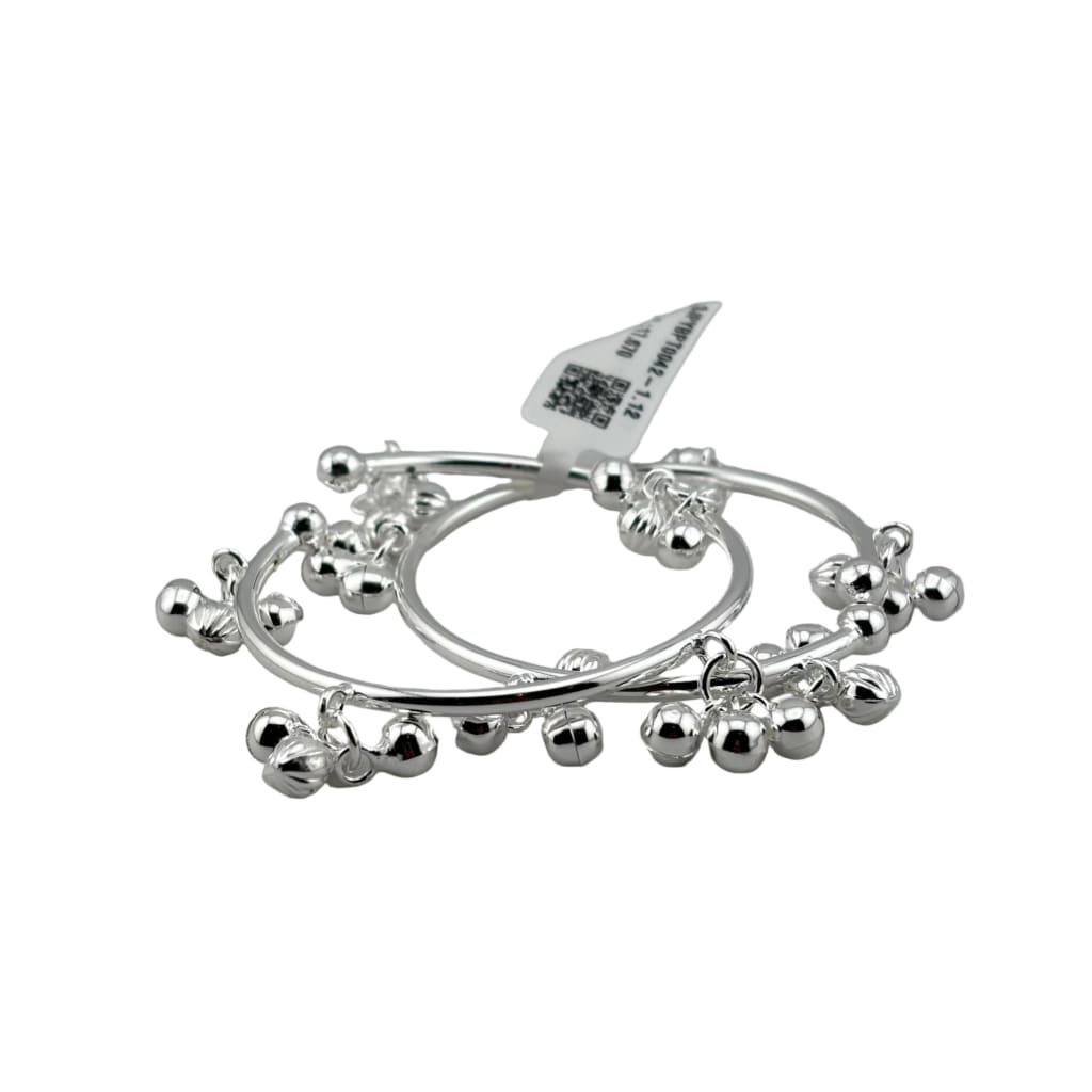 Kids Ghungroo Bangle openable – 925 Sterling Silver Baby Kada Bracelet