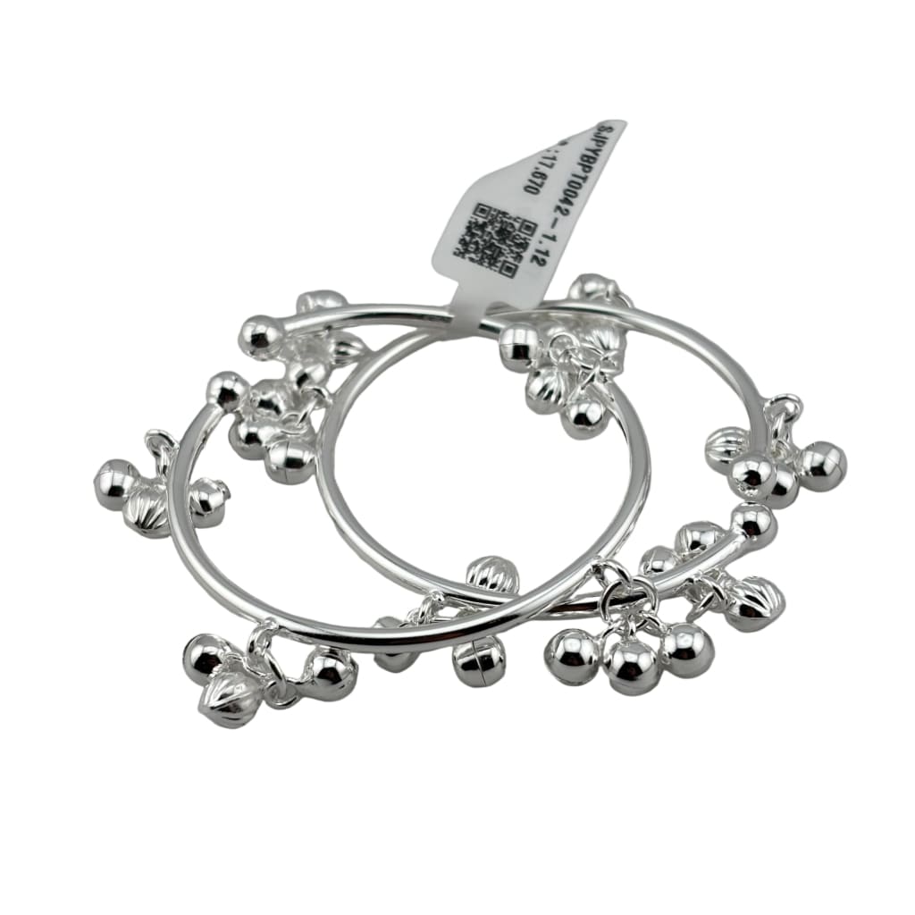 Kids Ghungroo Bangle openable – 925 Sterling Silver Baby Kada Bracelet