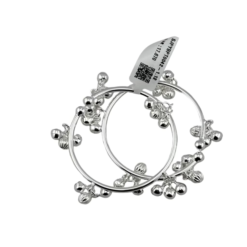 Kids Ghungroo Bangle openable – 925 Sterling Silver Baby Kada Bracelet
