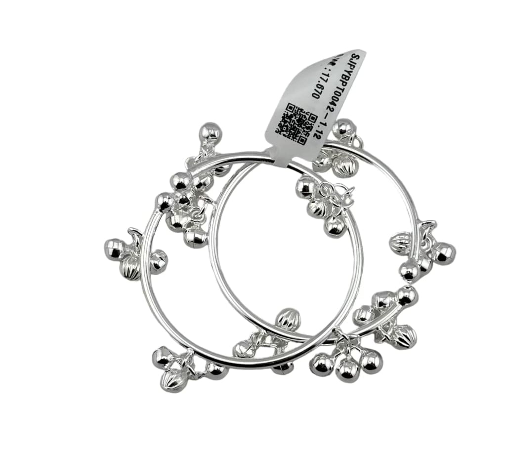 Kids Ghungroo Bangle openable – 925 Sterling Silver Baby Kada Bracelet