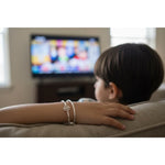 Kids Khanda Silver Bangle – 925 Sterling Silver Sikh Symbol Bracelet Adjustable Baby Kada