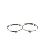 Kids Khanda Silver Bangle – 925 Sterling Silver Sikh Symbol Bracelet Adjustable Baby Kada