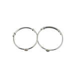 Kids Khanda Silver Bangle – 925 Sterling Silver Sikh Symbol Bracelet Adjustable Baby Kada
