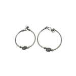 Kids OM Silver Bangle – 925 Sterling Silver Bracelet with OM Charm Adjustable