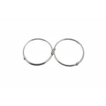 Kids Plain Silver Kada – 925 Sterling Silver Baby Kada Bracelet with Bead Ends (Pair)