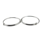 Kids Plain Silver Kada – 925 Sterling Silver Baby Kada Bracelet with Bead Ends (Pair)