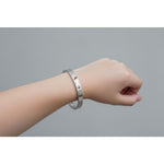 Kids Screw Design Silver Kada – 925 Sterling Silver Baby Kada Bracelet Minimal Style (Single)