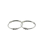 Kids Silver Beaded Kada – 925 Sterling Silver Bracelet