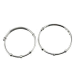Kids Silver Multi Bead Bangle – 925 Sterling Silver Bracelet