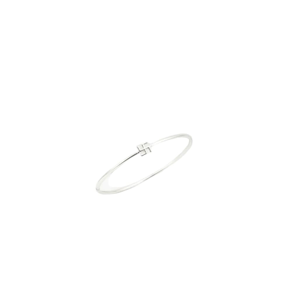 Kids Swastik Silver Kada – 925 Sterling Silver Baby Kada