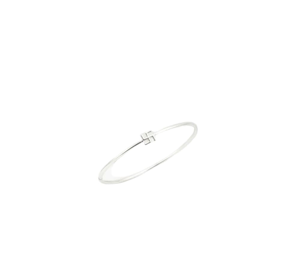 Kids Swastik Silver Kada – 925 Sterling Silver Baby Kada
