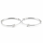 Kids Swastik Silver Kada – 925 Sterling Silver Baby Kada Bracelet (Pair)