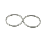 Kids Twist Silver Kada – 925 Sterling Silver Baby Kada Bracelet with Rope Detail (Pair)