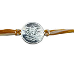 Lotus Charm Rakhi Bracelet – Adjustable Sacred Thread Rakhi