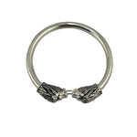 Men's 925 Sterling Silver Lion Head Kada