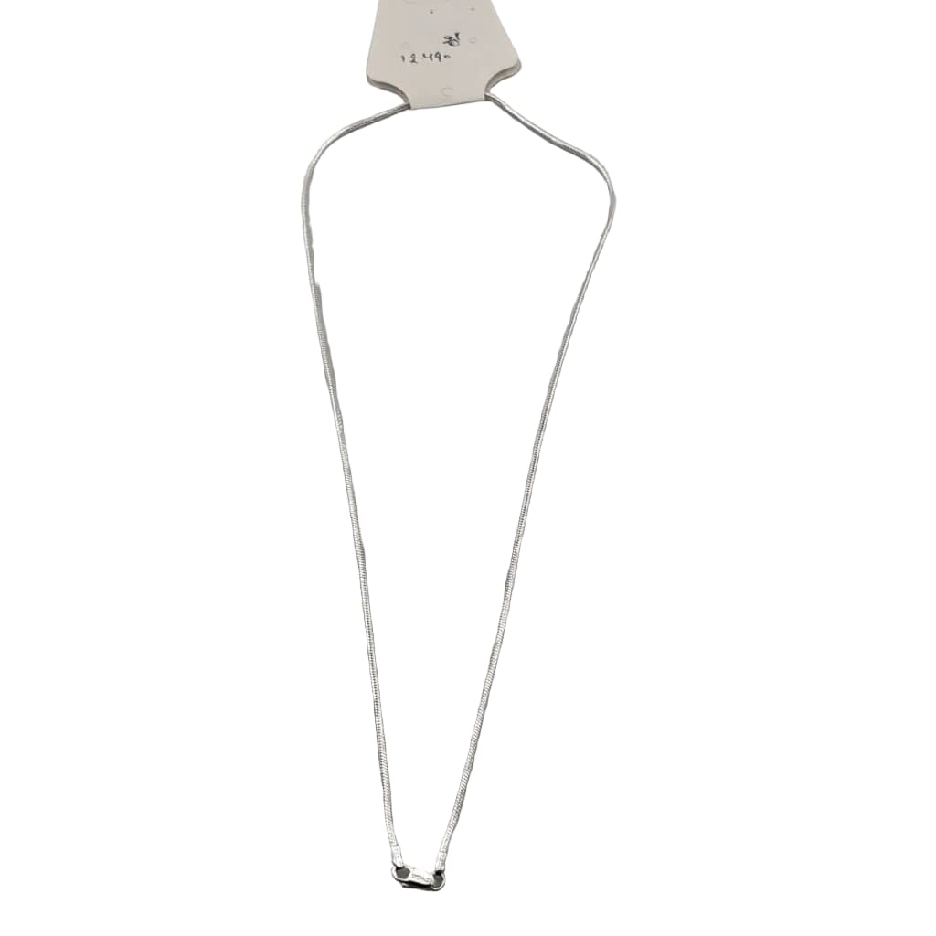 Modern Sleek Snake Chain in Sterling Silver 925 | Clean
