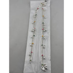 Multicolor Charm Layered Anklet – 925 Sterling Silver – Adjustable – 47g