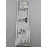 Multicolor Floral Ghungroo Silver Anklet – 925 Sterling Silver – Adjustable – 33.8 g