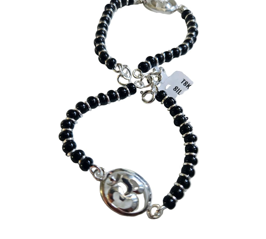 OM Sterling Silver Adjustable Nazariya Bracelet for Kids (0 – 1 years)
