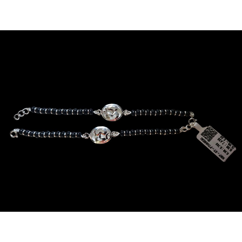 OM Sterling Silver Adjustable Nazariya Bracelet for Kids (0 – 1 years)