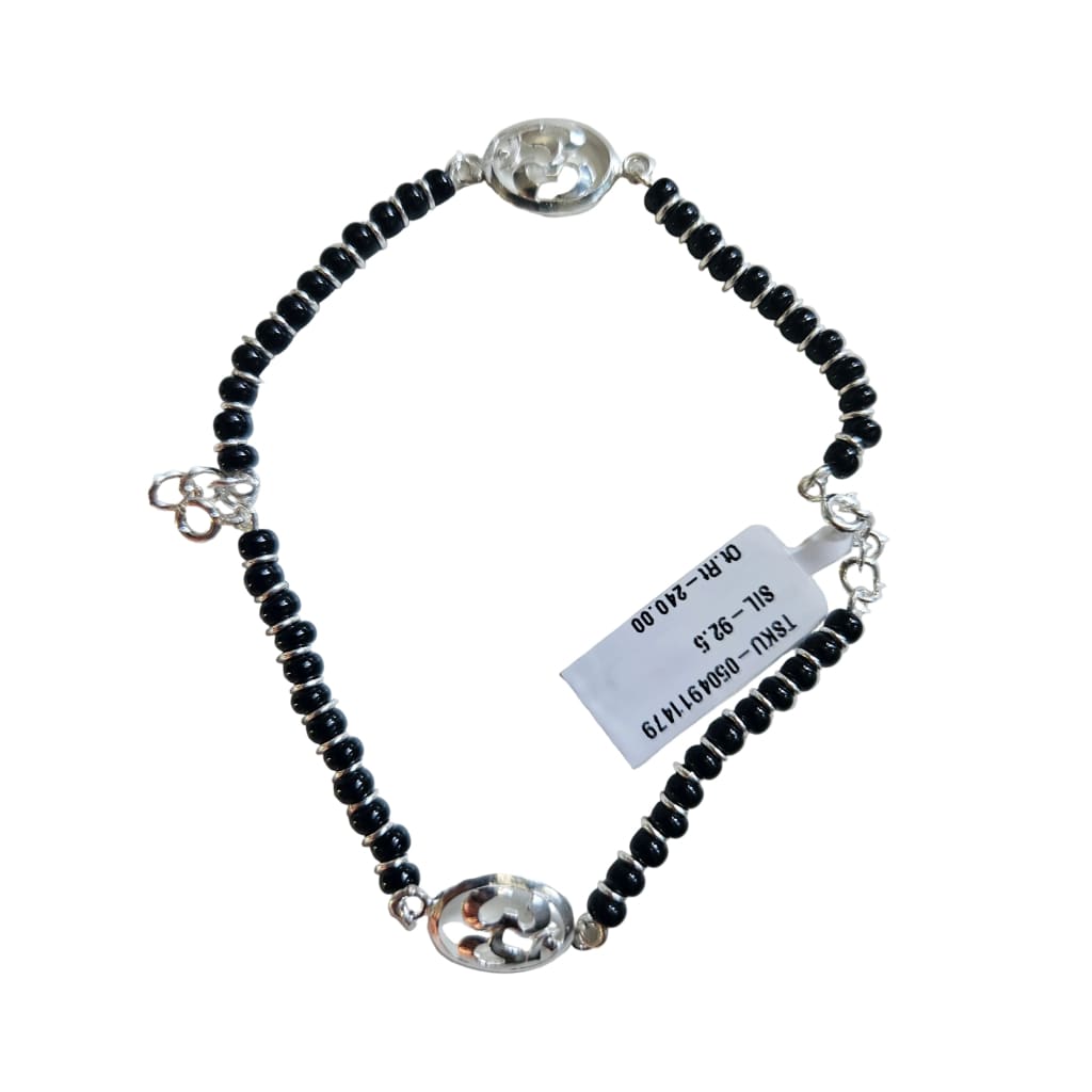 OM Sterling Silver Adjustable Nazariya Bracelet for Kids (0 – 1 years)