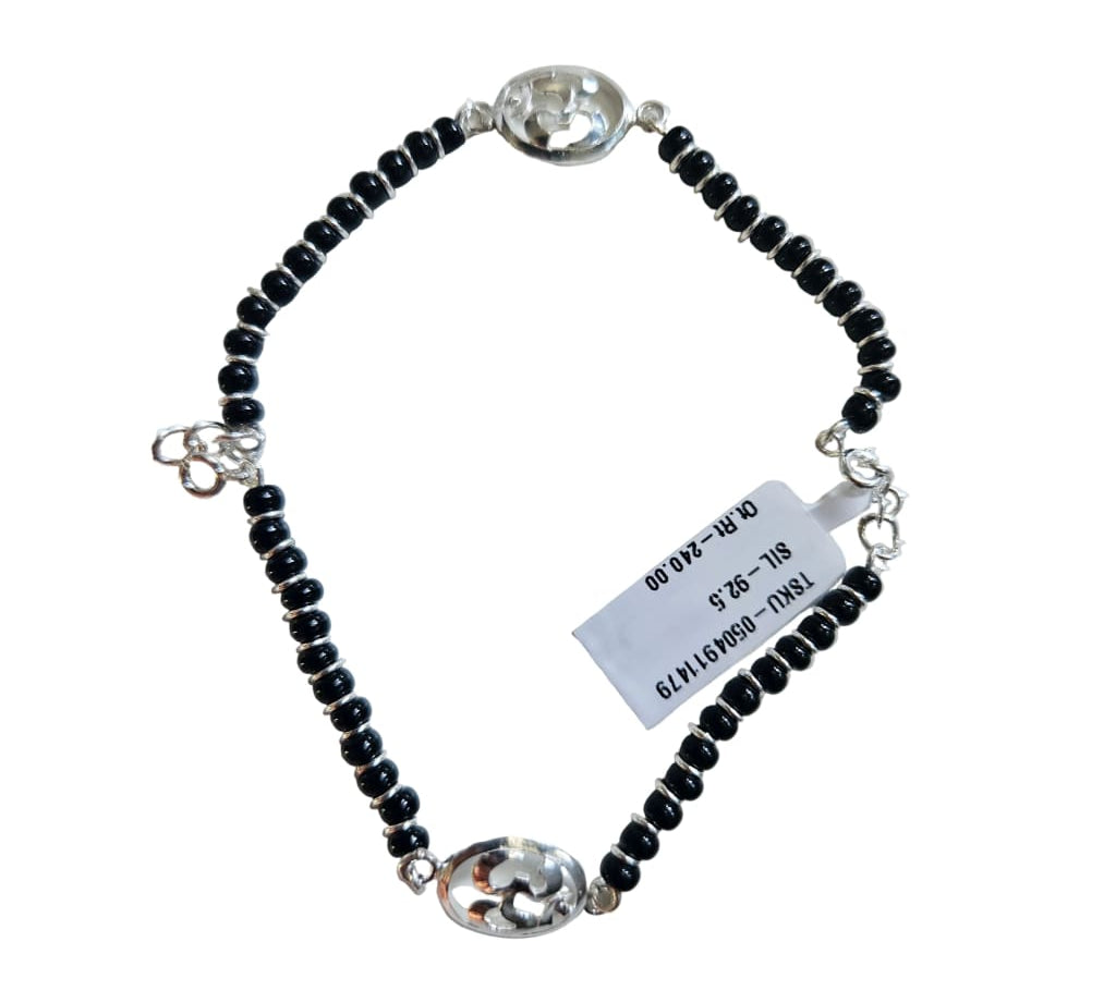 OM Sterling Silver Adjustable Nazariya Bracelet for Kids (0 – 1 years)