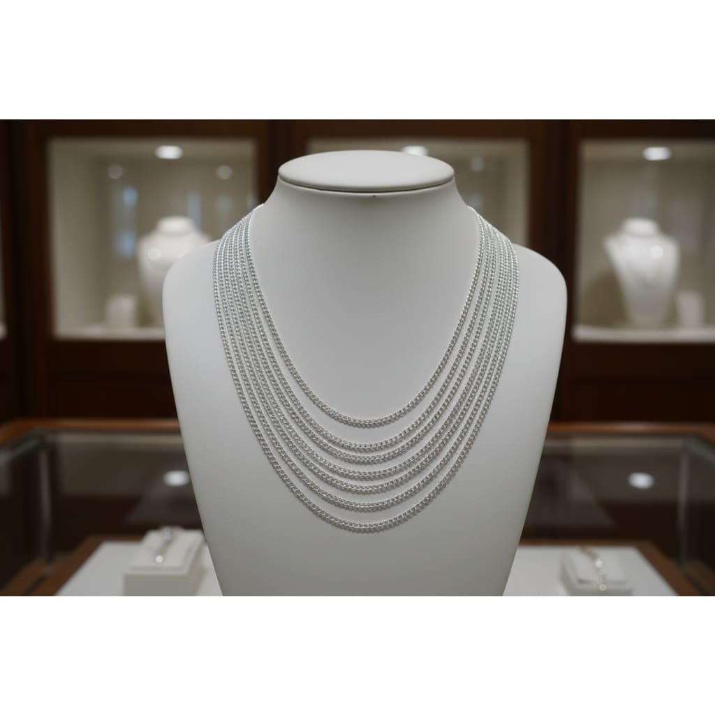 Open Link Silver Chain 925 Sterling