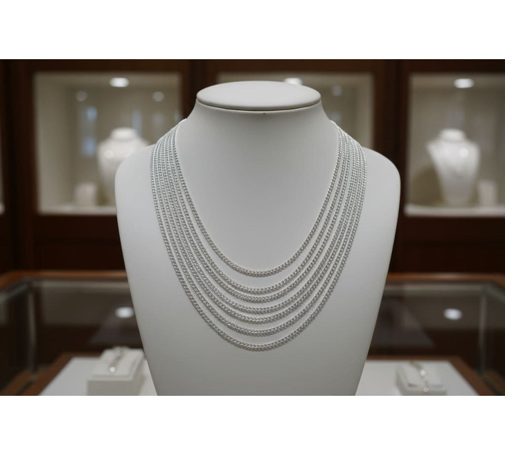 Open Link Silver Chain 925 Sterling