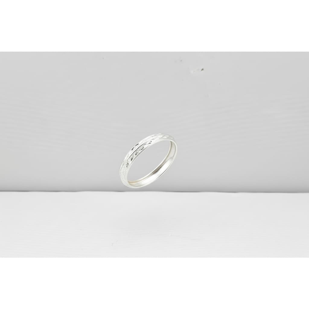 Oxidised Pattern Silver Kada – 925 Sterling Silver Engraved Bracelet Traditional Textured
