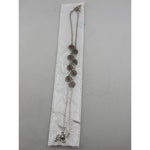 Oxidised Pink Stone Anklet – 925 Sterling Silver – Vintage Floral Link Design – 20g