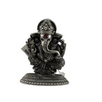 Oxidized Sterling Silver (92.5% purity)Lord Ganesh Idol